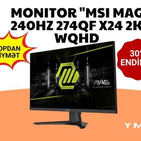 Monitor "MSI MAG 240Hz 274QF X24 2K WQHD, IPS"