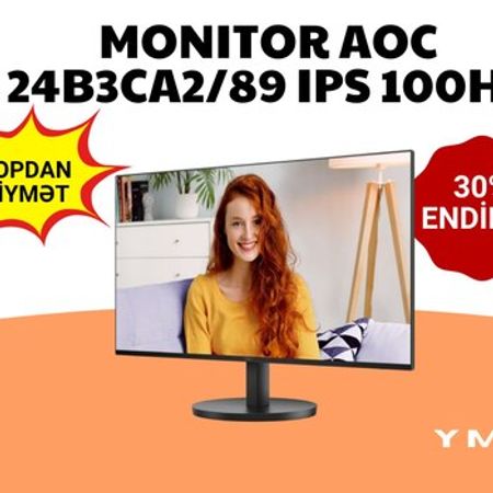 AOC 24B3CA2 23.8" IPS Monitor 100Hz Speaker