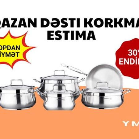 Qazan dəsti Korkmaz Estima A1959 – Qab-qacaq və mətbəx ləvazimatları – ucuztap.az