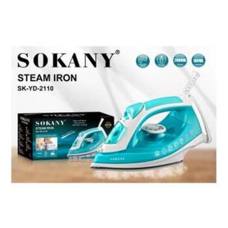 Buxarlı ütü "Sokany 2110" 2000W Yapışmayan altlıq