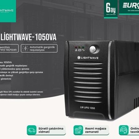 UPS LightWave LW-1050VA – Kompüter aksesuarları – ucuztap.az