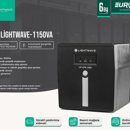 UPS LightWave LW-1550VA – Kompüter aksesuarları – ucuztap.az