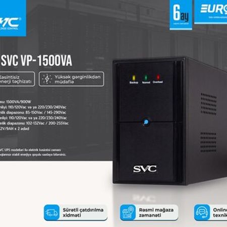 UPS SVC VP-1500VA – Kompüter aksesuarları – ucuztap.az