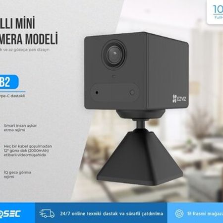 Portativ təhlükəsizlik kamerası Ezviz CB2 – Təhlükəsizlik avadanlığı – ucuztap.az