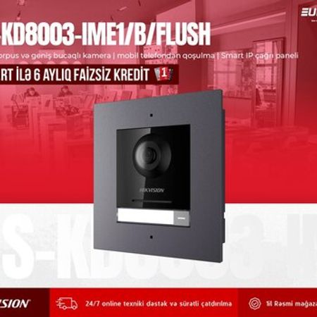 Çağrı paneli "Hikvision DS-KD8003-IME1/B/FLUSH"