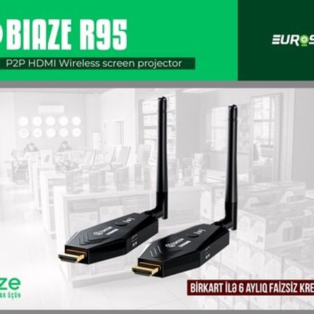 BIAZE Simsiz HDM ötürücü R95 POINT-TO-POINT HDMI – Şəbəkə avadanlıqları – ucuztap.az