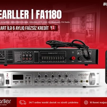 Ses gücləndirici PEARLLER FA1180 – Audio və video – ucuztap.az