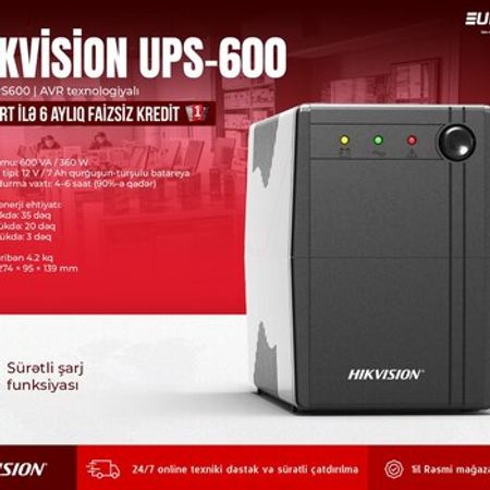 UPS Hikvision DS-UPS600 – Kompüter aksesuarları – ucuztap.az
