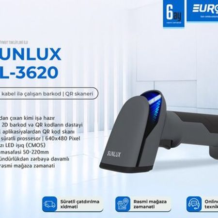 Barkod və QR kod skaneri "Sunlux XL-3620"