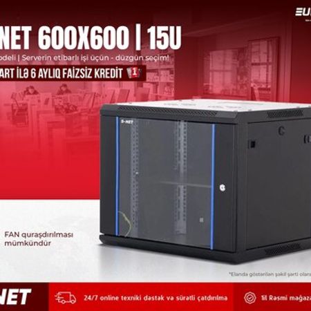 Rack kabin "S-Net 600*600mm I 15U"
