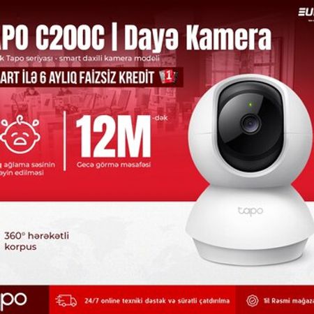 Tapo C200C EU Pan/Tilt Home Security Wi-Fi Camera
