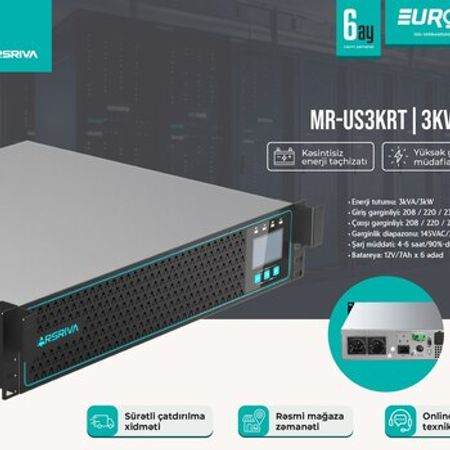 Online Rack Mount UPS "MR-US3KRT"