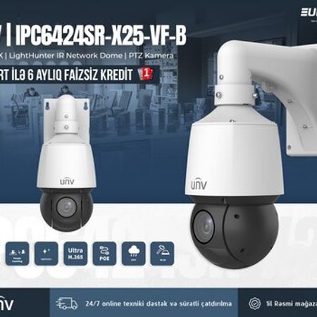 UNV PTZ kamera "IPC6424SR-X25-VF-B 4MP 25X"