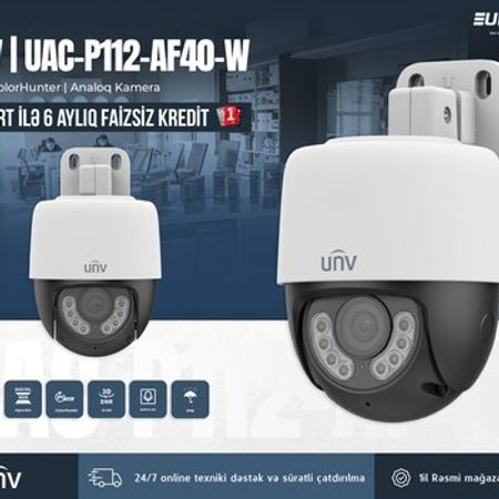 UNV PT kkamera UAC-P112-AF40-W