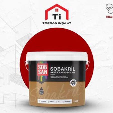 Sobakril akrilik fasad boyası – Lak-boya materialları – ucuztap.az