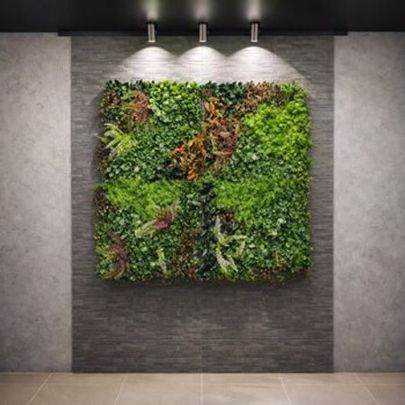 Süni yaşıllıq divar paneli 611, plastik, 100x100 sm