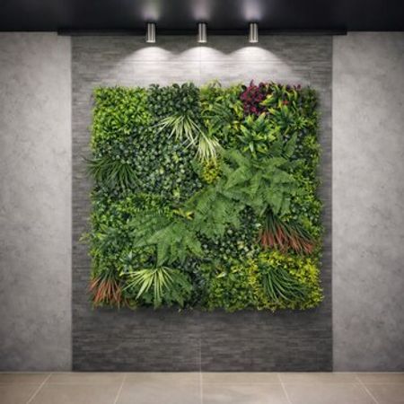 Süni yaşıllıq divar paneli 628s, plastik, 100x100 sm