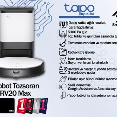 "Tapo" ağıllı robot tozsoranları
