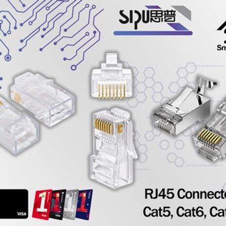 SİPU RJ45 Connector Cat5, Cat6, Cat7 – Şəbəkə avadanlıqları – ucuztap.az