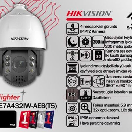 Kamera Hikvision IP PTZ – Təhlükəsizlik avadanlığı – ucuztap.az