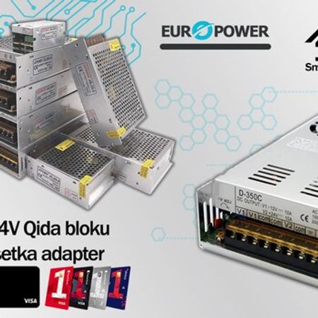 Europower 24V adapter qida bloku – Masaüstü kompüterlər – ucuztap.az