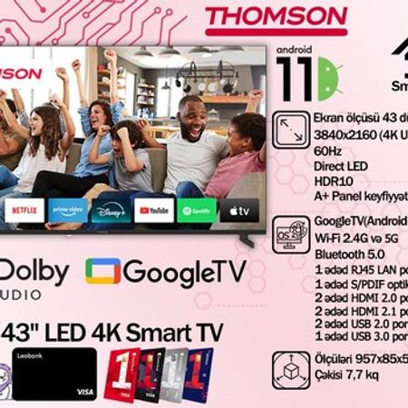 Televizor "Thomson Smart TV 4K Google TV Black"