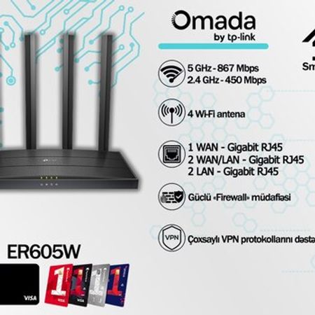 TP-Link Omada Business router – Şəbəkə avadanlıqları – ucuztap.az