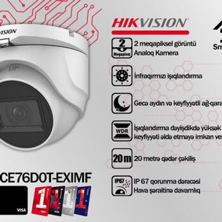 Müşahidə kameraları "Hikvision 2MP"