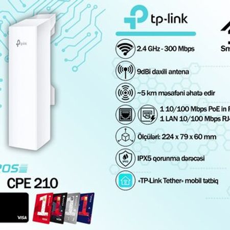 TP-Link outdoor access point (Point-to-point) – Şəbəkə avadanlıqları – ucuztap.az