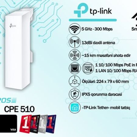 TP-Link outdoor access point (Point-to-point) – Şəbəkə avadanlıqları – ucuztap.az