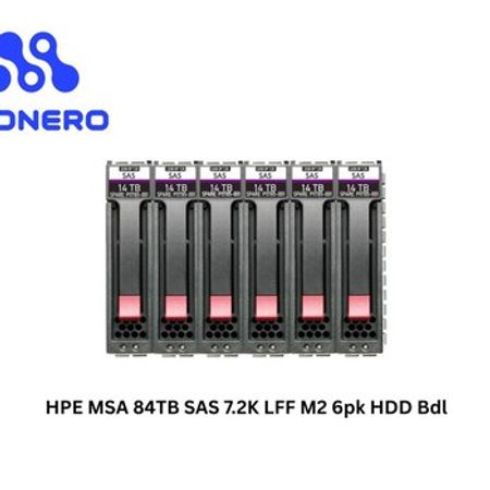 HPE MSA 84TB SAS 7.2K LFF M2 6pk HDD Bdl