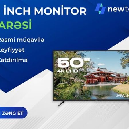 50 İNCH monitor icarəsi – Biznes üçün avadanlıq – ucuztap.az
