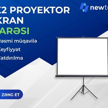 2*2 proyektor ekran icarəsi
