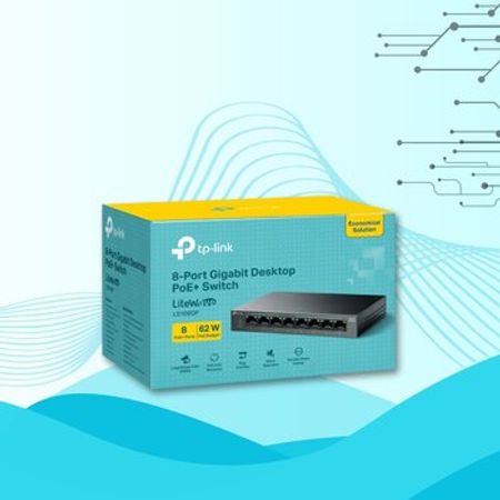 Kommutator TP-Link LS108GP 8 Port PoE Gigabit Ethernet Switch – Şəbəkə avadanlıqları – ucuztap.az
