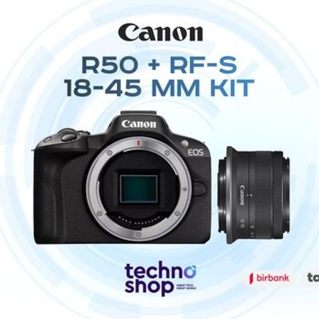 Fotoaparat Canon R50 + RF-S 18-45 mm KIT – Foto texnika – ucuztap.az