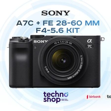 Fotoaparat "Sony A7C + FE 28-60 mm f/4-5.6 KIT"