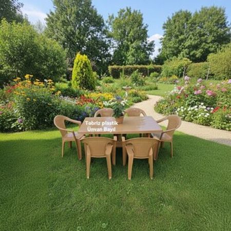 Plastik masa və oturacaqlar