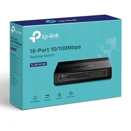 TP-Link 16-Port 10/100Mbps Desktop Switch TL-SF1016D