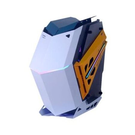 GAMEMAX AutoBot II/ White/Blue/Orange Tempered Glass ATX Full Tower Gaming Computer Case