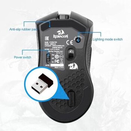 "Redragon Storm Pro M808-KS" gaming mouse