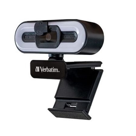 Verbatim Full HD 1080P Autofocus Webcam Mic & Light