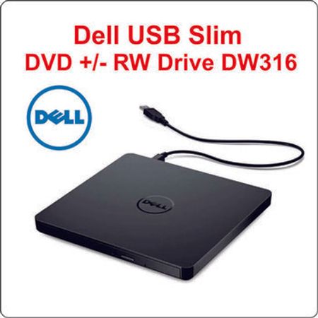 Externall DVD "Dell USB Slim DVD +/- RW Drive - DW316"