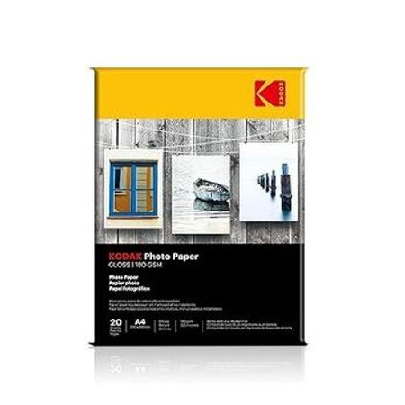 Kodak 180 GSM | A4 210x297mm Photo Paper High Glossy