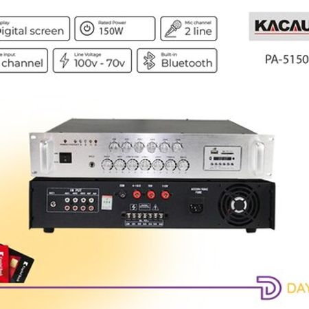 KaQi Audio 150W 6 zonalı professional səsgücləndirici