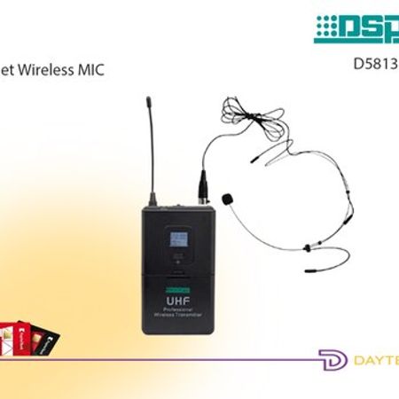 DSPPA D5813L UHF simsiz başüstü mikrofon (Headset)