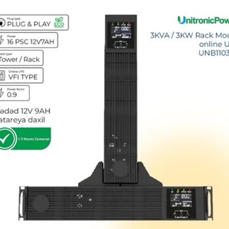3 KVA online Rackmount UPS