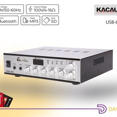 KaQi Audio USB-80 PA Gücləndirici 80W