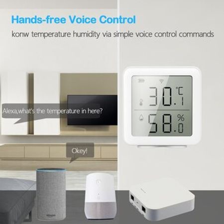 Wi-Fi Ağıllı temperatur və rütubət sensoru "Tuya"