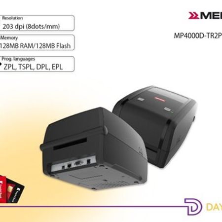 "Meferi MP4000D" termal transfer etiket printeri