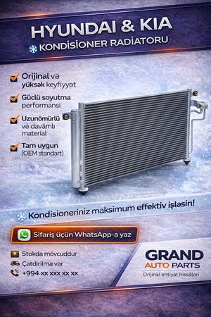 Hyundai Kia kondisioner radiatoru